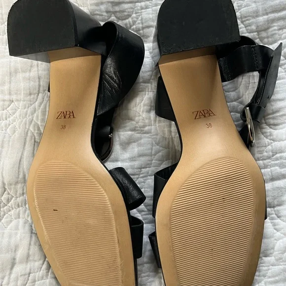 Zara Black Sandals - Picture 9 of 10
